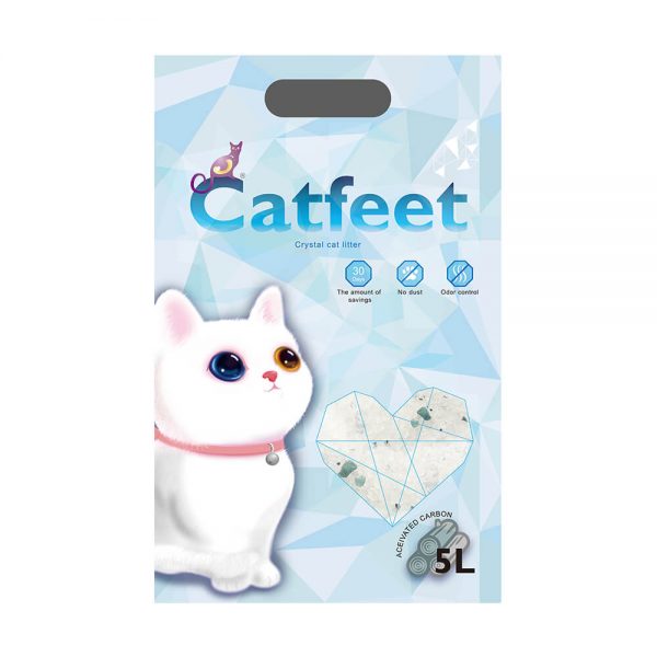 CatFeet除臭水晶貓砂5L(活性碳)