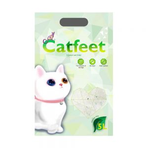 CatFeet除臭水晶貓砂5L(綠茶)