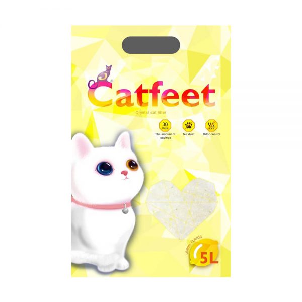 CatFeet除臭水晶貓砂5L(檸檬)