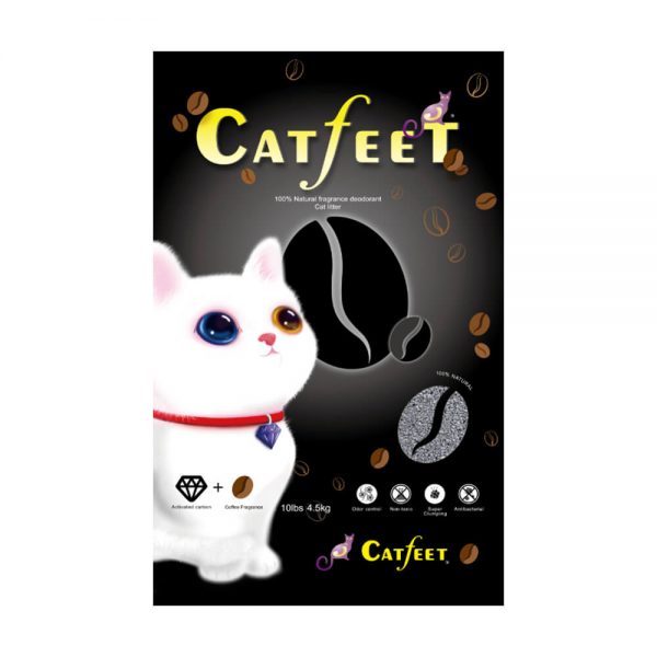 CatFeet黑鑽貓砂10lb(活性碳+咖啡)