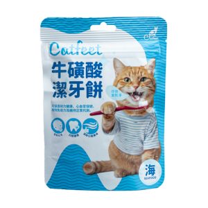 CatFeet 呼嚕愛乾淨 牛磺酸化毛潔牙餅 (海鮮)